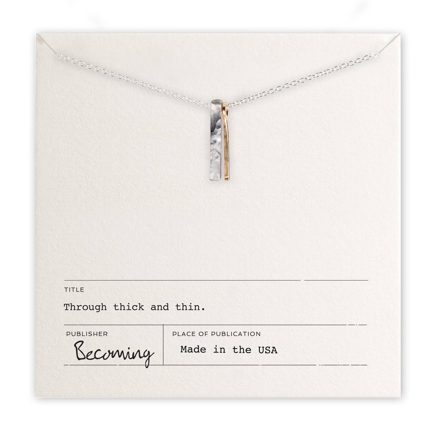 Through Thick & Thin Necklace - Mixed Metals