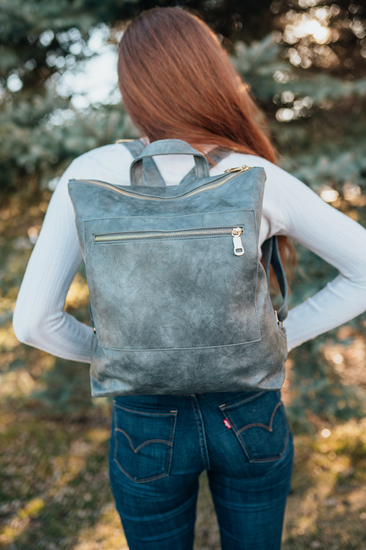 Reese Trendy Backpack - Charcoal