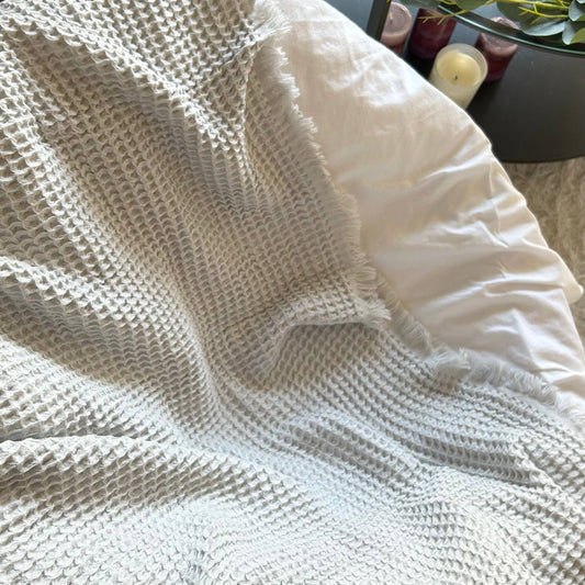 Waffle Soft Blanket - Gray