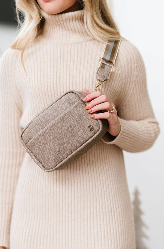 Willow Crossbody Belt Fanny Bag - Taupe